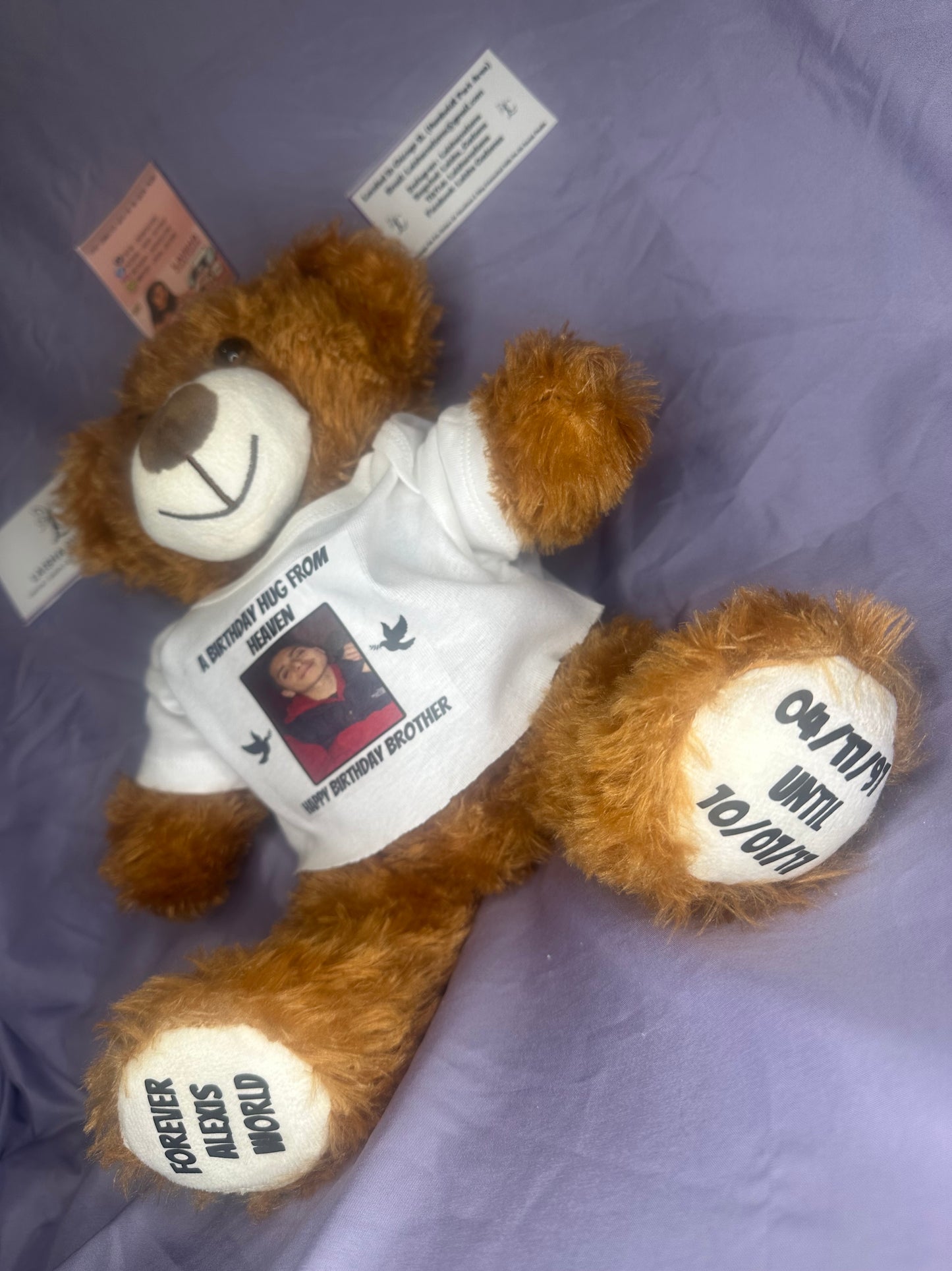 Teddy bear with custom shirt
