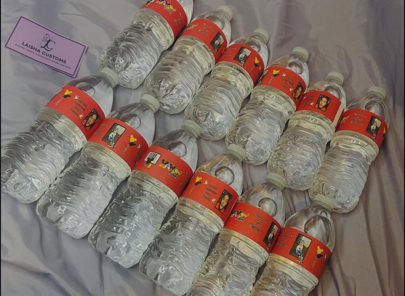 Custom Water Bottles (12 count)