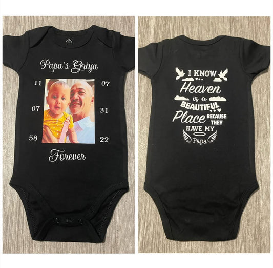 Memorial baby onesie