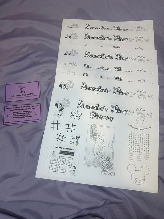 Custom Coloring Sheets