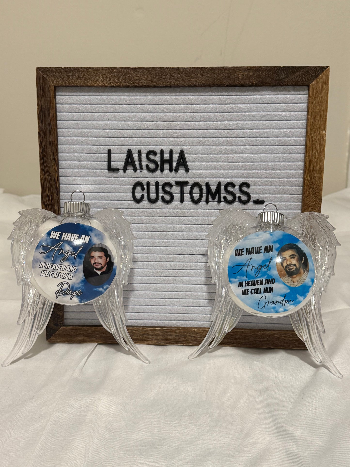 Angel wings ornaments