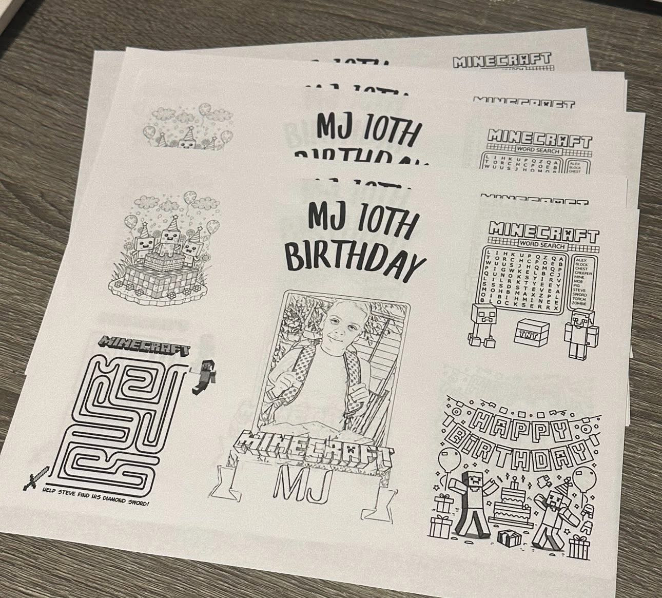 Custom Coloring Sheets
