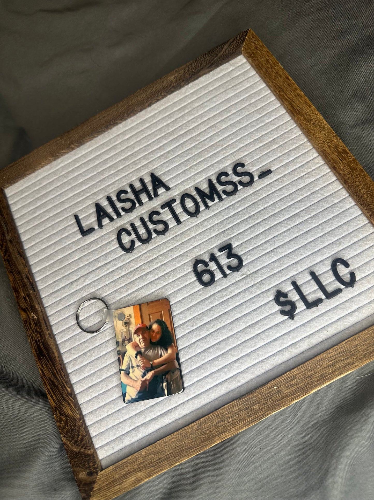 Double sided keychain