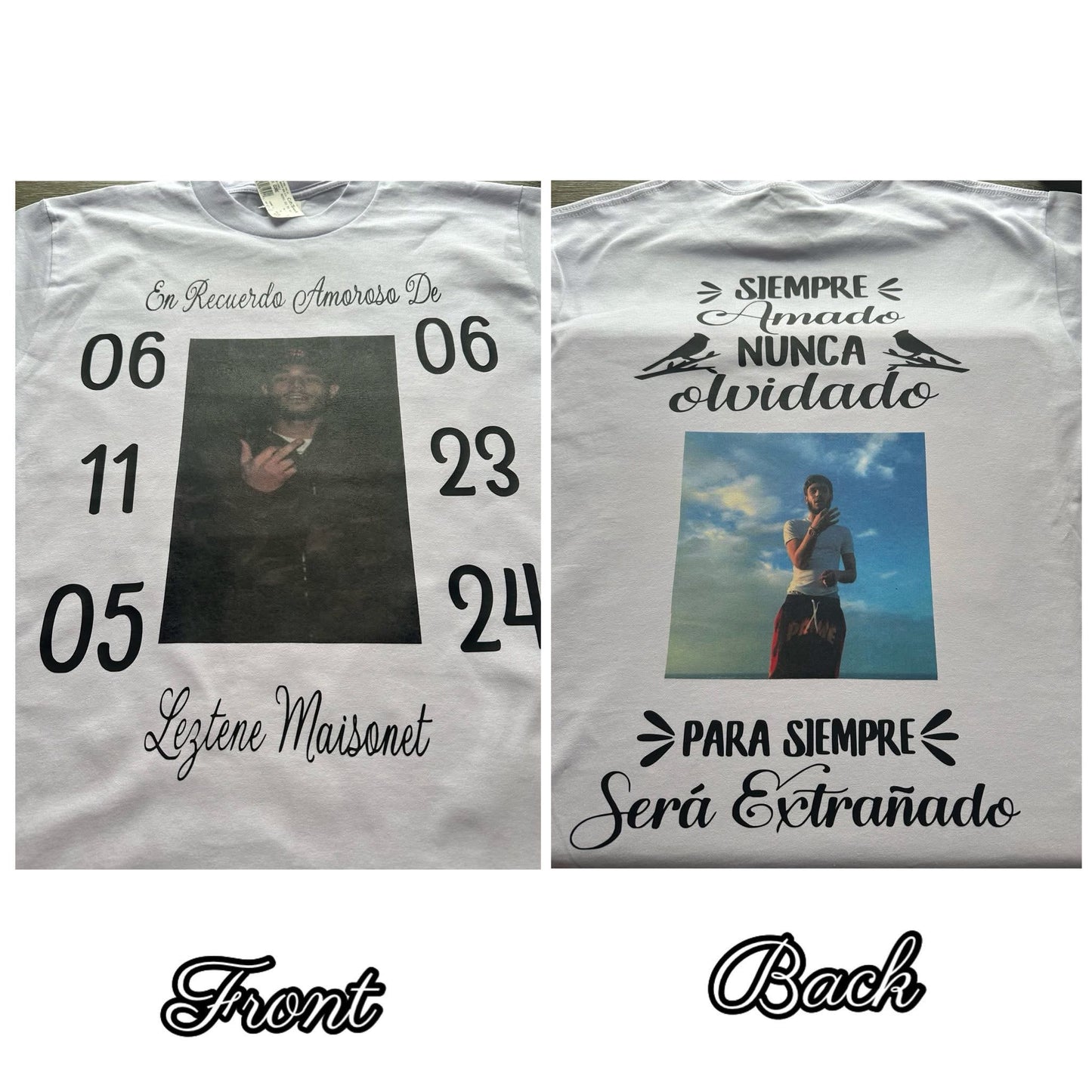 Custom memorial shirt