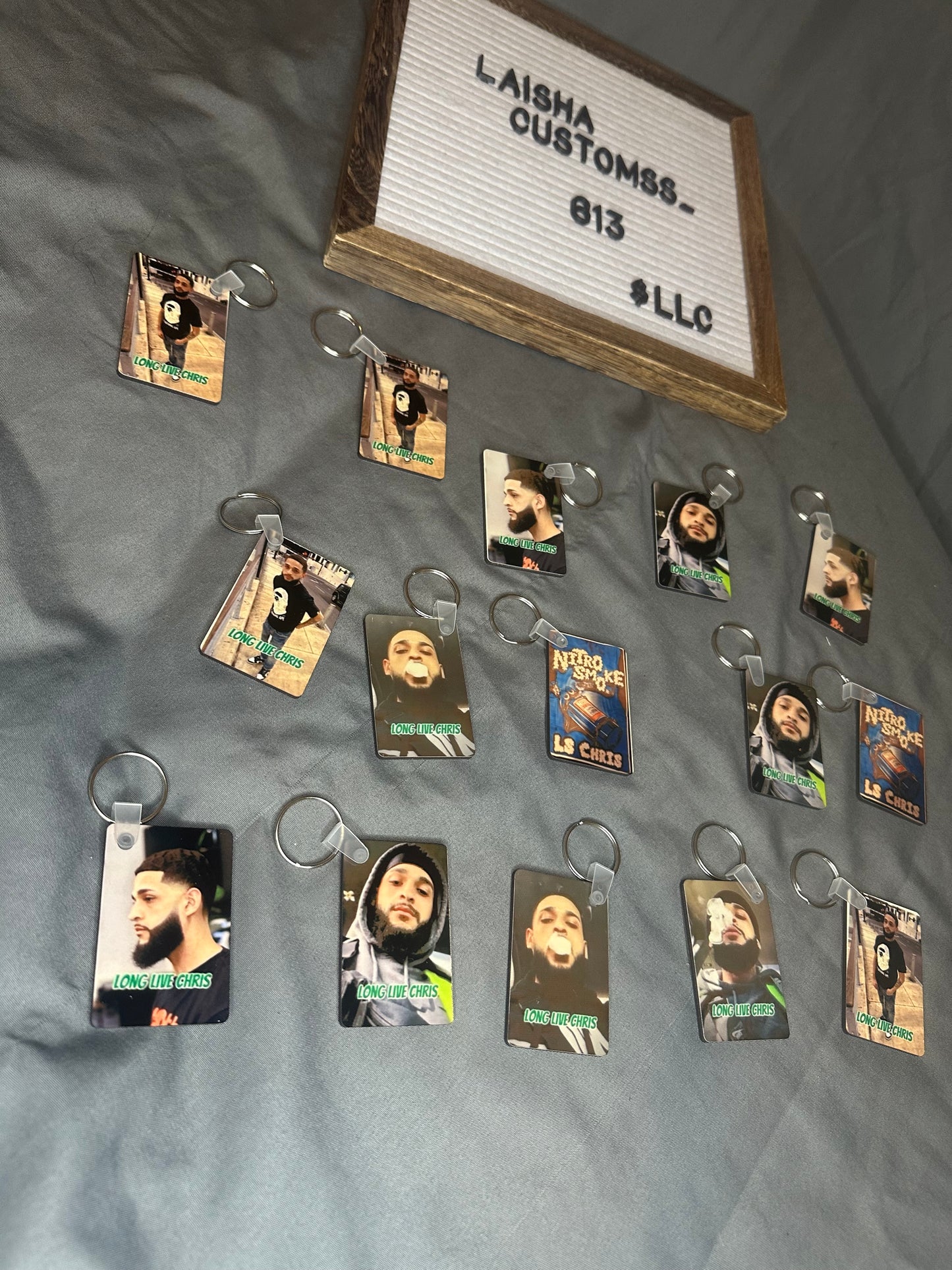 Double sided keychain