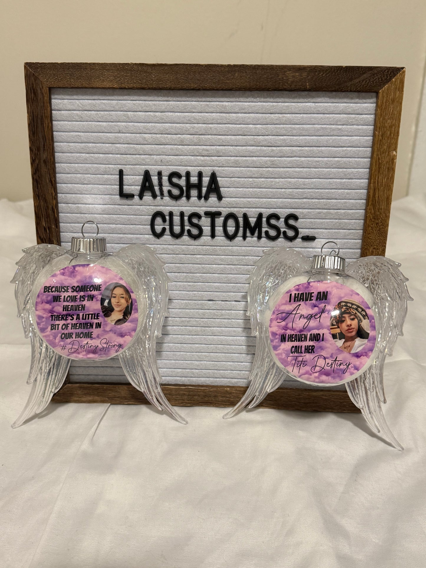 Angel wings ornaments