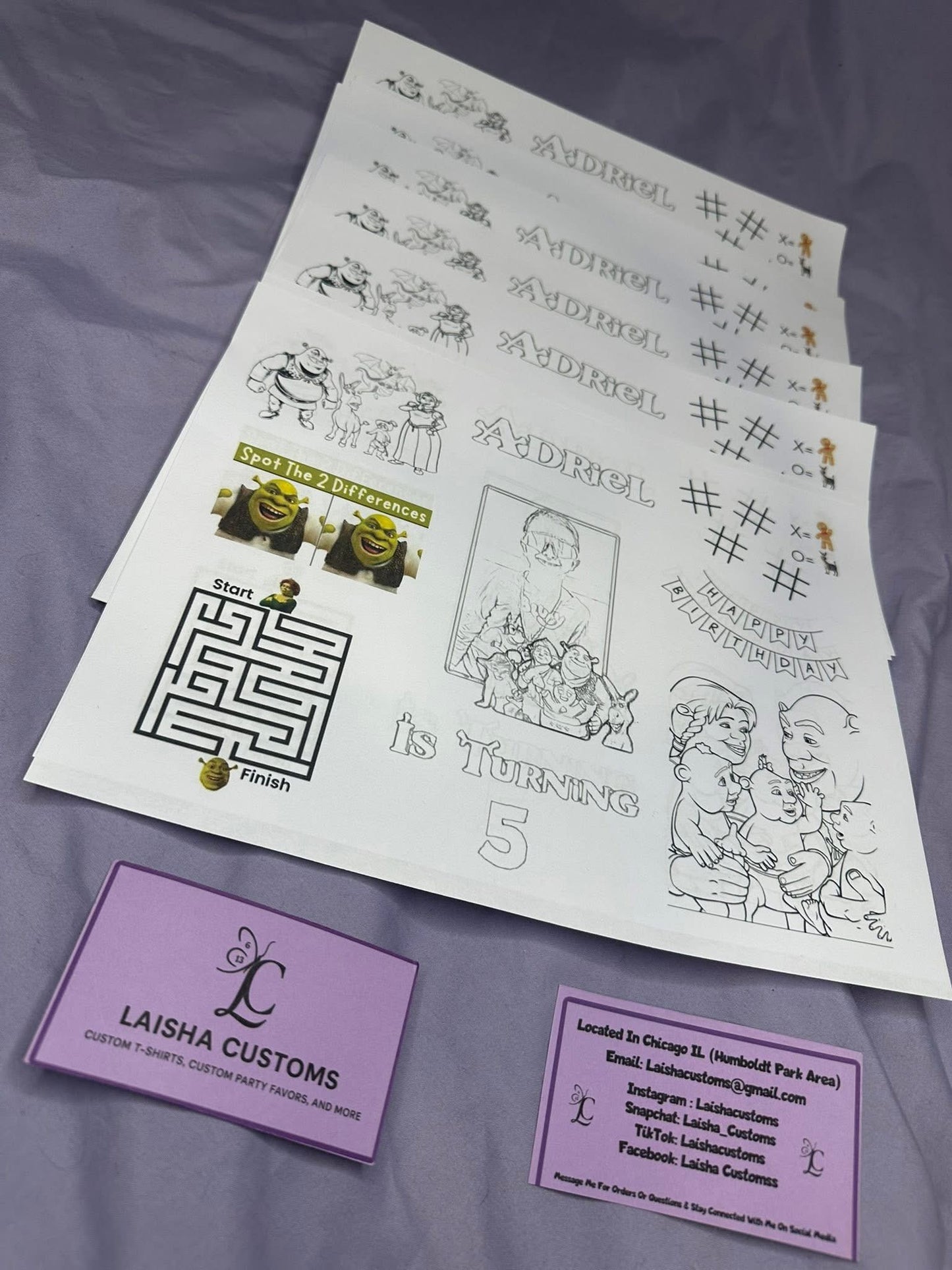 Custom Coloring Sheets
