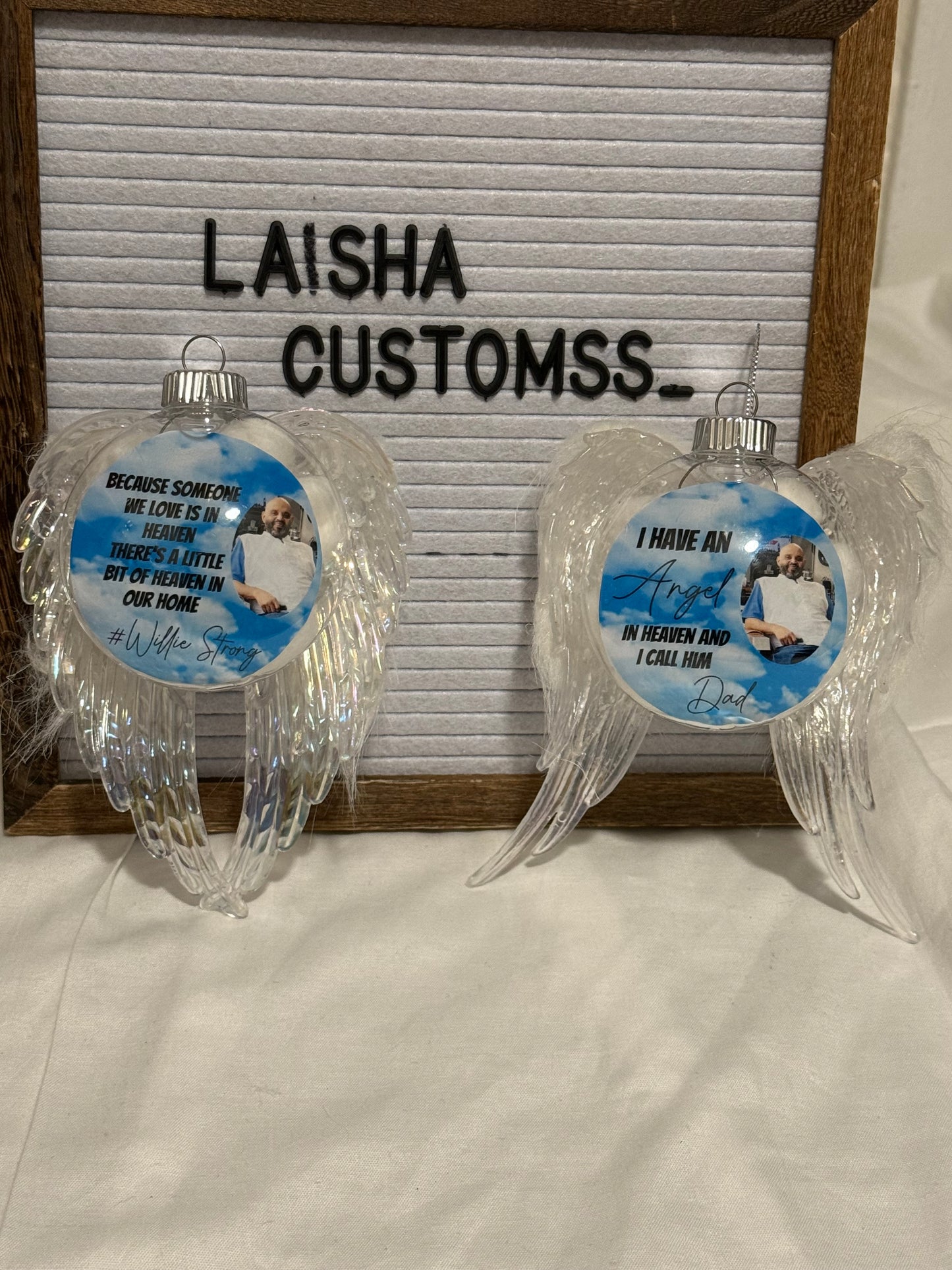 Angel wings ornaments