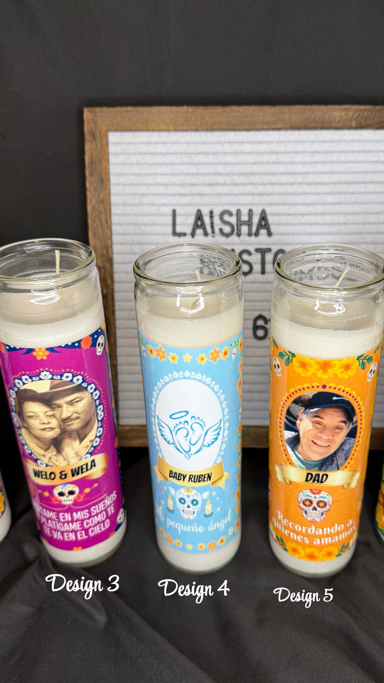 Dia de los muertos candles